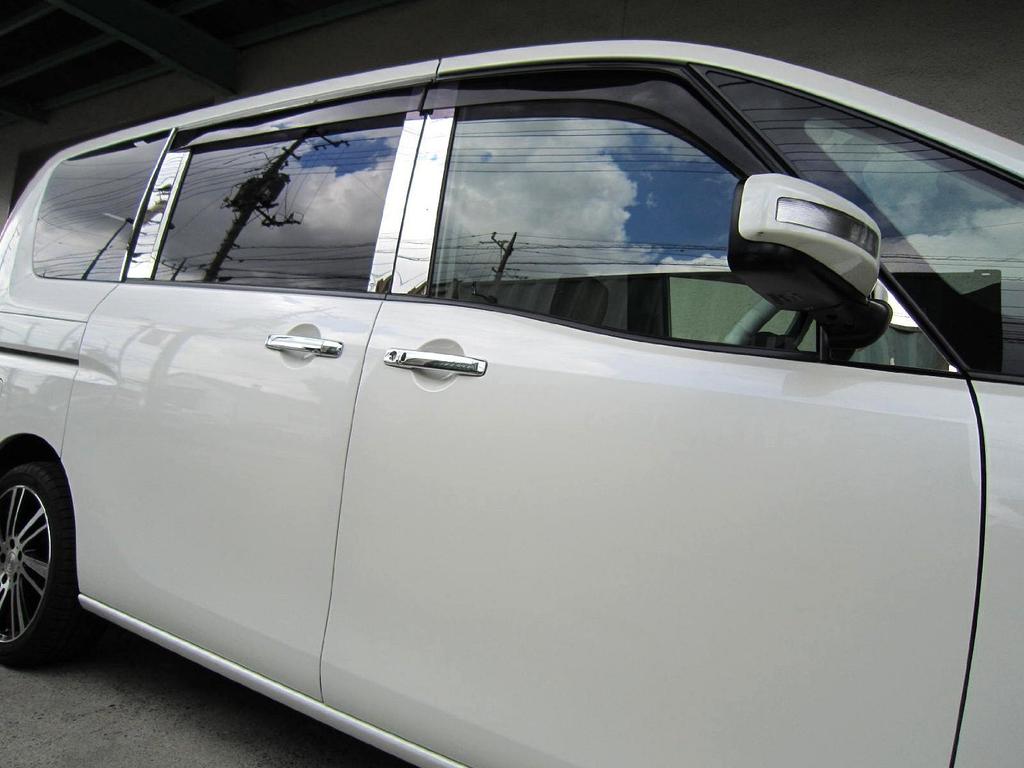 BRIGHTZ Finish Stainless Steel Pillar Panels for Toyota Serena C26 with Visor Compatible with and NC26 Ultra-Mirror (12-Piece Set) (PIL-SIL-233) -