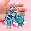 67 Keychains Cartoon Brainrot Keychain Hanging Ornament for Bags Party Favors Gift Six Seven Keyring Hanging Pendants