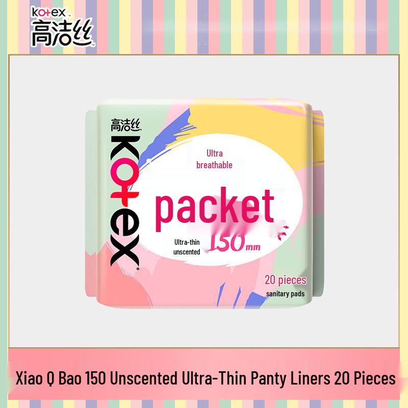Kotex Mini Unscented Ultra Thin Panty Liners, 3 x 20-count