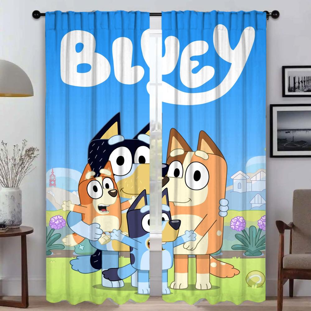 

B-BlueyS Штори Дитячі кімнатні штори для спальні Жалюзі Віконна штора Перегородка Тіні Прикраса на Хелловін Вітальня Кухня W86xH183cmx2pcs-CL