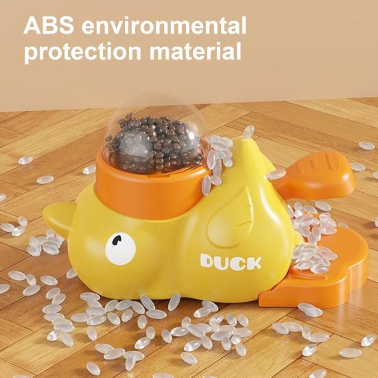 Interactive Dog Slow Feeder Puzzle Toy Large Capacity BPA Free Easy to Clean Cartoon Duck Shaped Dog Treat Dispenser Toy