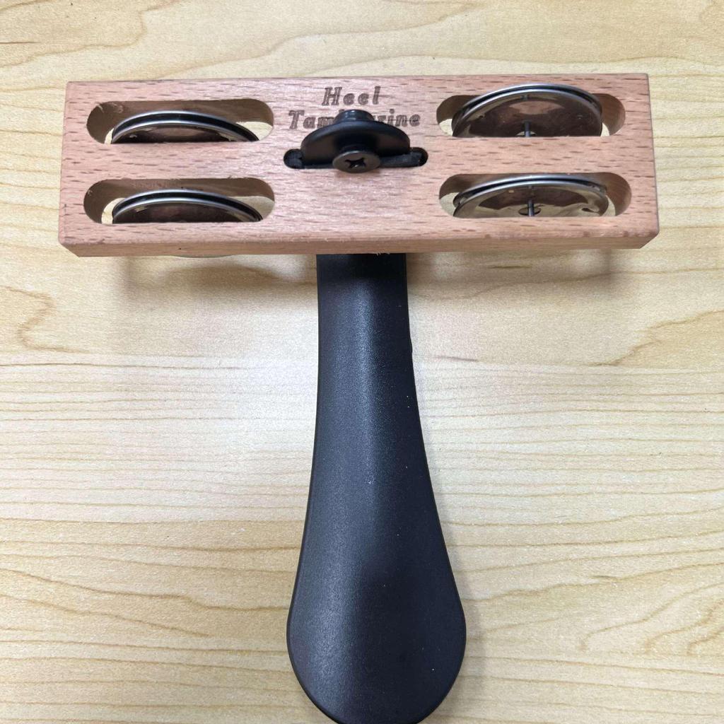 Fuß-Stomp Fersen-Tamburin und Glocken Perkussions-Begleiter