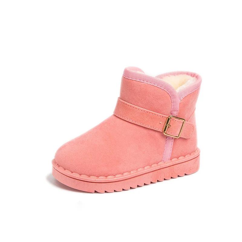 Winter Children's Snow Boots Girls' Shoes Winter Boys' Boots Baby Non Slip Plush Thick Cotton Shoes