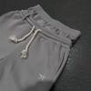 Casual Couple Straight Leg Sweatpants Fashion Dual Waist Fold Design Street Style