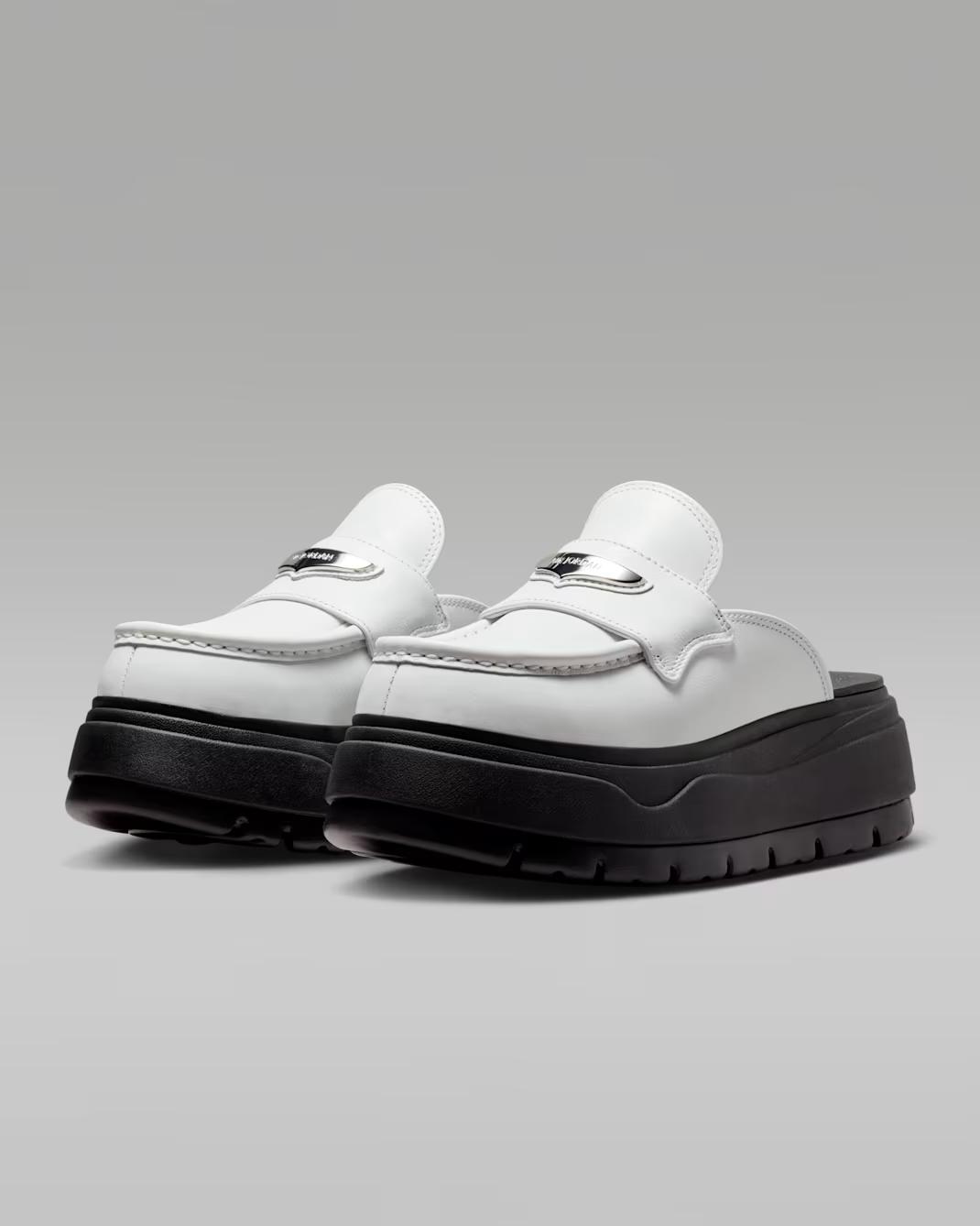 HJ4292-100 Nike Air Jordan Mule Summit White Black Metallic Silver (Women s) 7W