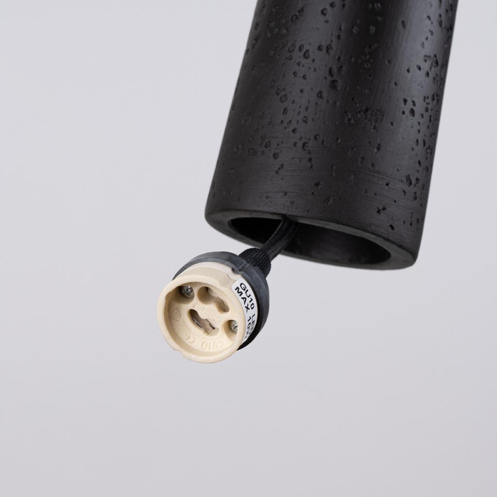 Electra black concrete pendant lamp