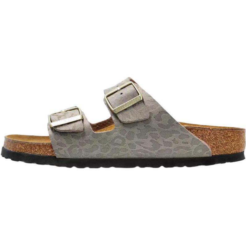 Birkenstock Wmns Arizona Synthetic Sandal Leopard Grey Taupe Women s 1031941 38
