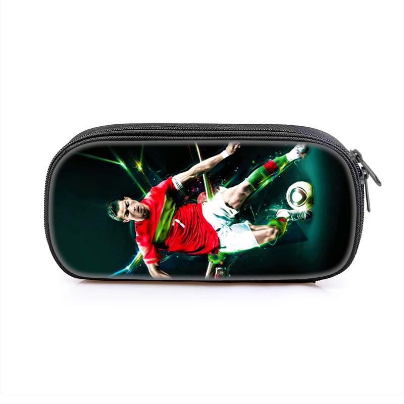 Ronaldo Astuccio per Ragazzi e Ragazze Borsa Portapenne Stella del Calcio Scatola Portapenne con Zip per Ragazzi e Ragazze Miglior Regalo Borse Cosmetiche da Donna