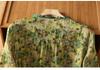 2026 Plus Size Women's Pure Ramie Summer Loose Green Top