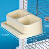 Parrot Double Bowl Large Capacity Feeder Splash Proof Hanging Food Bowl Bird Feeding Water Bowl Pet Supplies Accessories