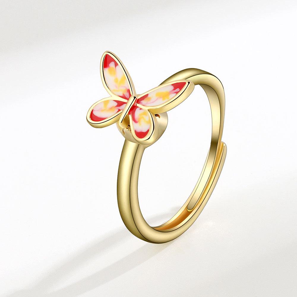 Shining Luminous Creative Rose Rotating Ring Female Delicate and Elegant Gift for Good Friends Fine Workmanship Jewellery Current Fashion Trends