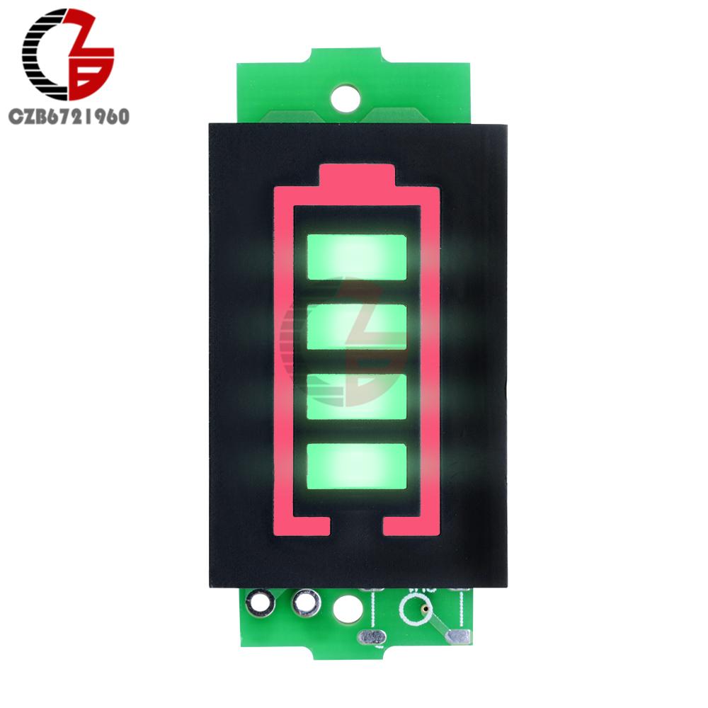 1S/2S/3S/4S/6S/7S Lithium Battery Capacity Indicator Car Motorcycle Voltmeter Li-Po Li-ion Acid Lead Battery Volt Tester Panel