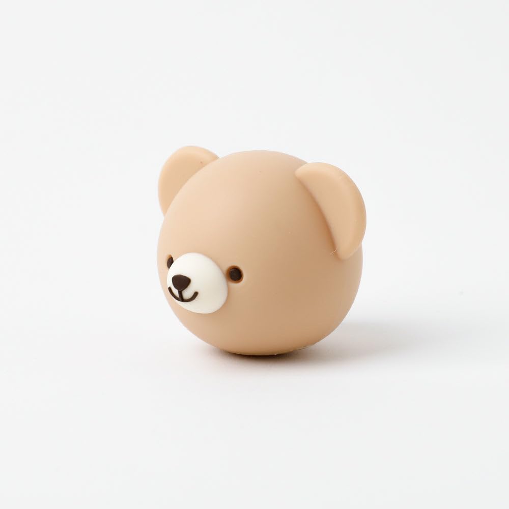Silicone Mini Bear Squeaky Dog Toy for Small and Medium Dogs Popular Suitable for Toy Poodles and Chihuahuas Monchéri Toy, (FREE/Beige), Cute,