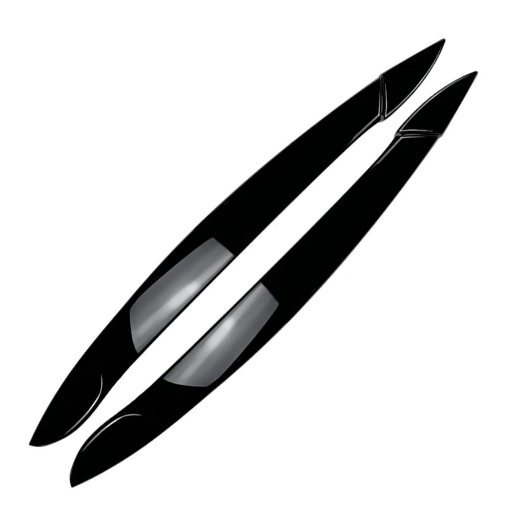 Pair Headlight Eyebrow For BMW X5 E70 2008-2013 Front Head Light Lamp Cover Trim Headlamp Eyelid Sticker