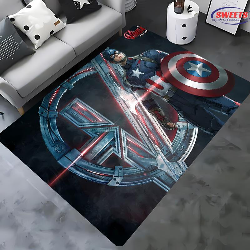 

Новинка! Ковер Капитан Америка! Противоскользящая Звукоизоляция, Добавьте Мягкий Комфорт, Коврик для Гостиной Спальни Офисной Зоны 40x60cm (16x24in)