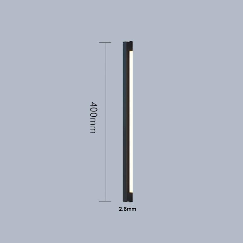 

Современная минималистская односимвольная длинная спальня, гостиная у кровати, настенный светильник под ТВ 6W&Warm light