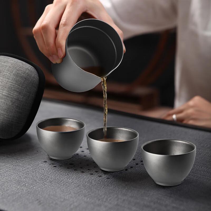 Yoshida Craftsman Portable Titanium Tea Set