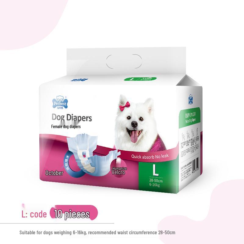 Disposable Male Dog Diapers for Teddy, Bichon Frise, and More - Pet Sanitary Underwear