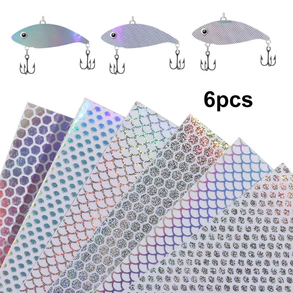 Baits Fishing Lure Flash Tape Fly Tying Material Change Color Sticker Holographic Adhesive Film