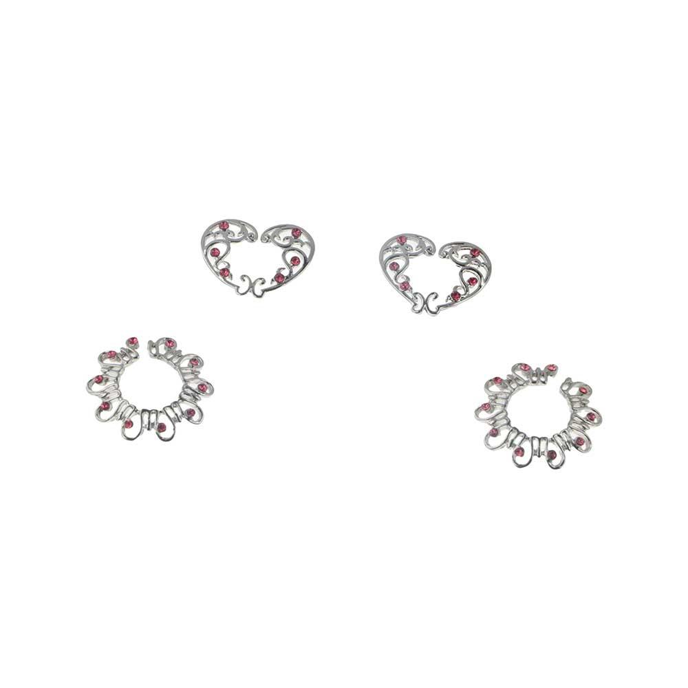 Electroplating Round Faux Nipple ring Love Non Piercing Fake Nipple Ring Sexy Nipple Clamp  Daily