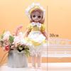 Kle opp 30 cm Bjd-dukke med klær 30 cm artikulerte leker DIY hengslet dukke Barn