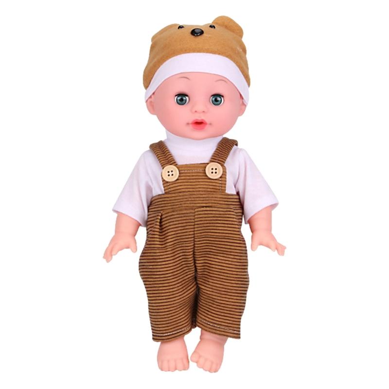 Reborn Baby Dolls Realistic Vinyl Body 13 inch Soft Baby Sleep Boy Girl with Clothing Gift Set for Ages 3years+