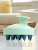 Silikona šampūns galvas matu masētājs galvas ķermeņa galvas masāžas birste galvas masāžas birste ķemme Magic Handle Brush Spa masāžas birste