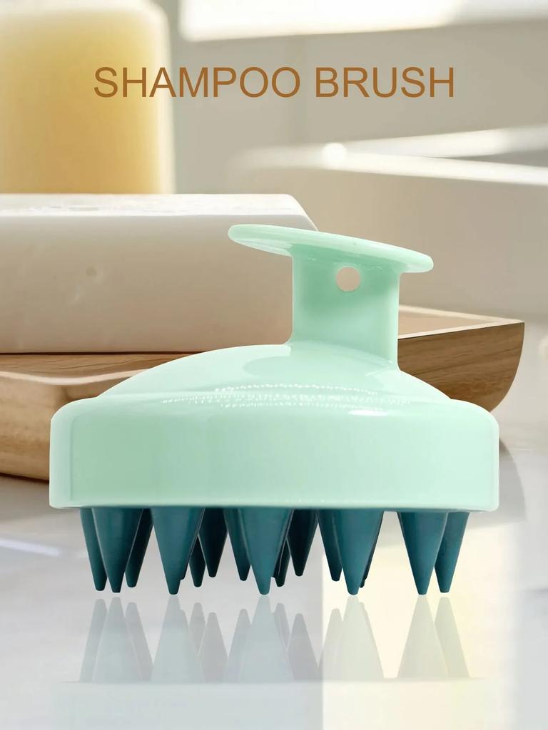 Șampon din silicon pentru scalp, masaj pentru păr, cap, corp, perie de masaj pentru scalp, perie de masaj pentru scalp, pieptene, mâner magic, perie de masaj spa