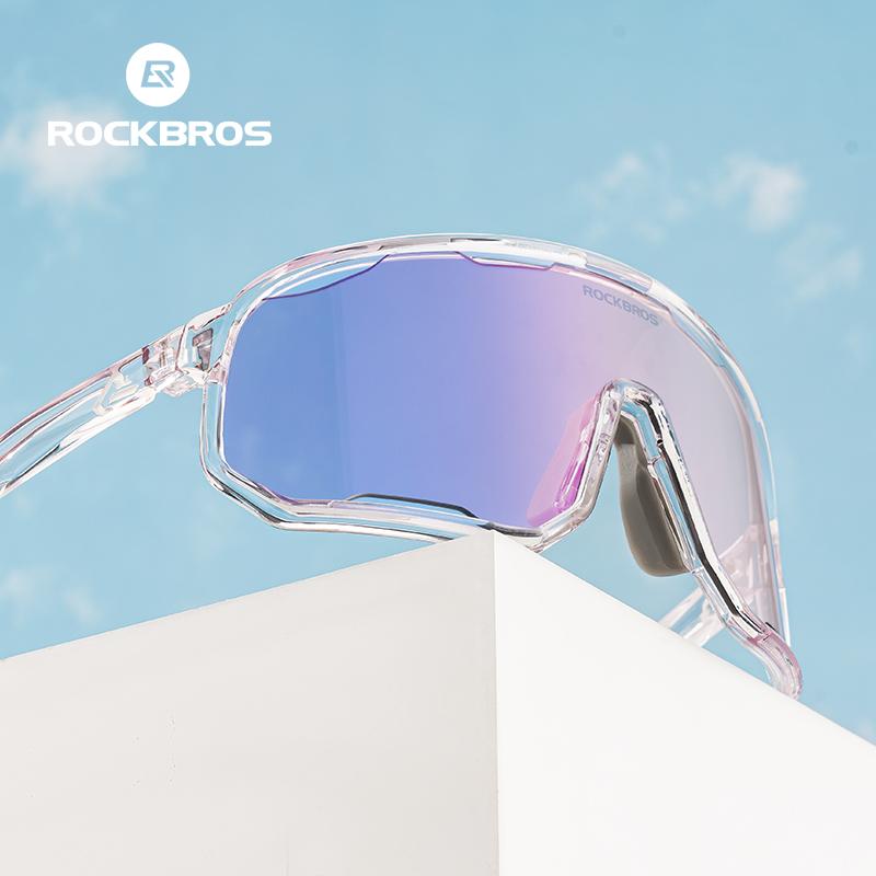 ROCKBROS Cycling Glasses Goggles Polarized/Photochromic Sunglasses Sport Big frame Eyewear UV400 Sun Protection with 2 Lens