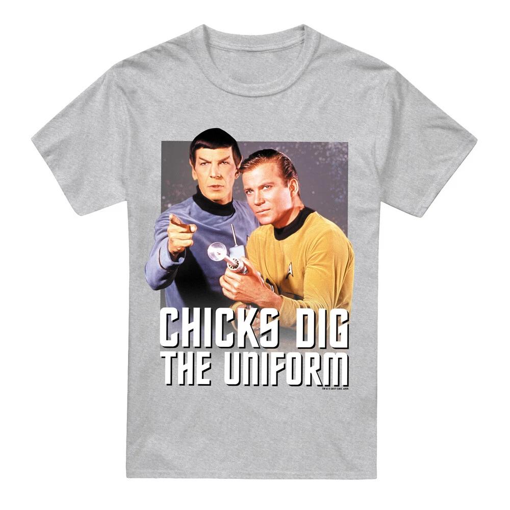 Футболка Star Trek Chicks Dig S-2XL, Атлетический Хизер 3XL