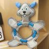 Bite Resistant Rope Knot Dog Toys Duck/Frog Shape Dog Flying Disc Toy  for Relieve Boredom