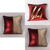 Glitter Pillowcase With Sequins Cotton And Suede For Sofa Bed Decor