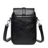 Simple PU Leather Crossbody Bag Solid Color Versatile Single Shoulder Bag Casual Mobile Phe Bag Women