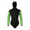 5mm Neoprene Wetsuit Snorkeling Diving Mens Two-Piece Warmth Suit Black Green