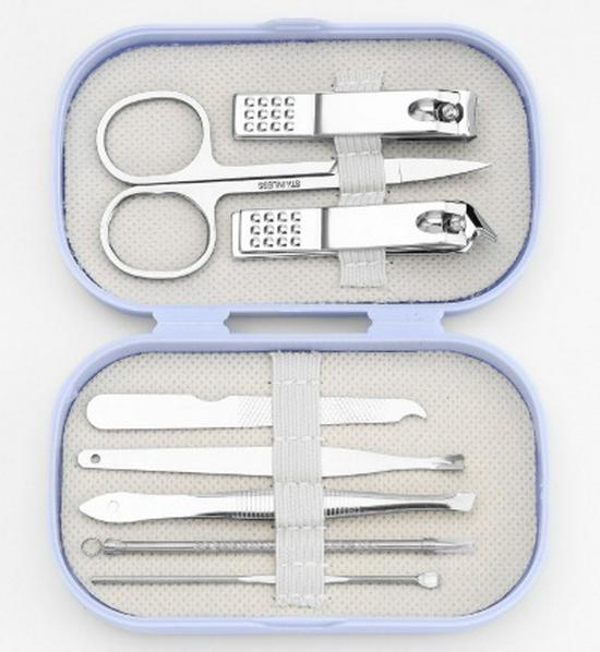 14-Piece Portable Nail Care Kit for Men & Women - Includes Clippers, Ear Pick, and Manicure Tools.