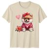 Pomeranian Puppy Hearts Unisexs TShirt Unisexs Tee Graphic Unisex Top