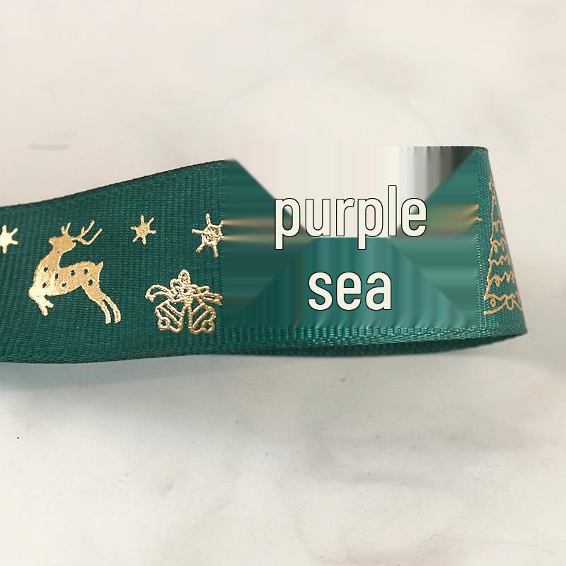 Clearance Silk Ribbon with Frayed Edge and Hot Stamping for Wedding Bouquets and Decorations