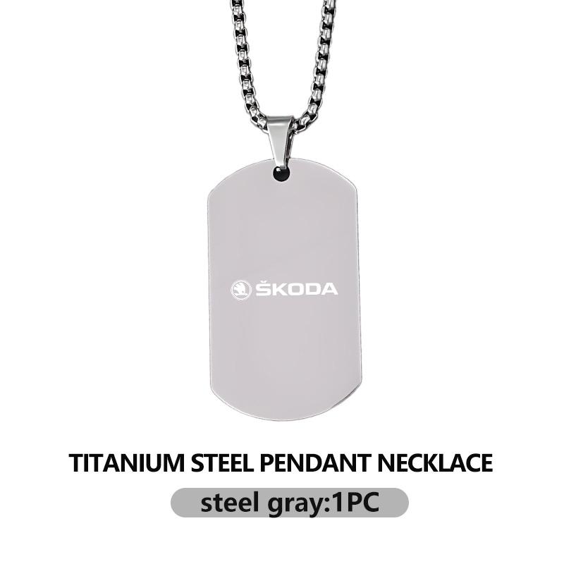 

Car Rearview Mirror Emblem Pendants Stainless Steel Hanging Ornaments For Skoda octavia a5 a4 mk1 2 fabia superb rapid mk3 yeti