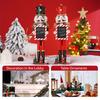 38CM Weihnachtsnussknacker Holz Nussknacker Ornament Handschrift Soldat Figur Puppe Heim Büro Schreibtisch Weihnachtsdekoration Geschenk