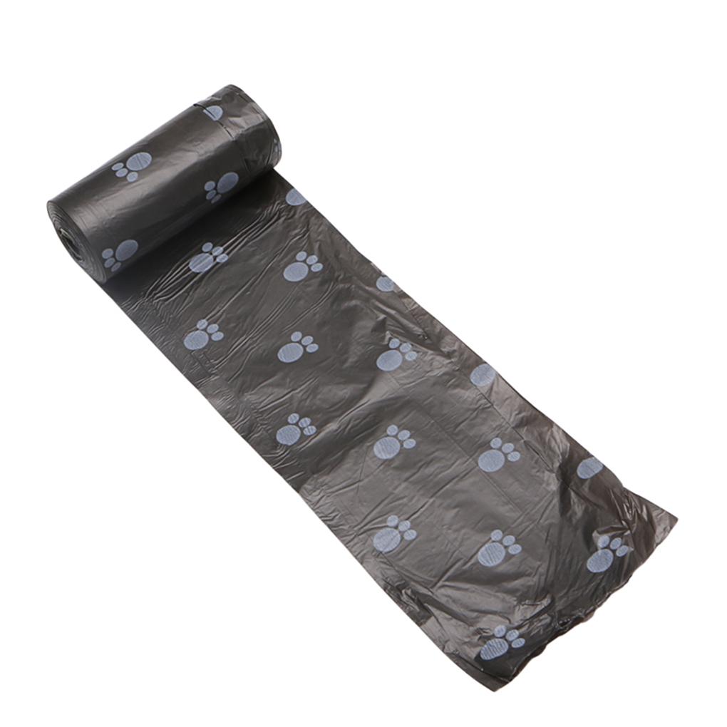 10PCS Colorful Print Plastic Pet Poop Clean Up Bag Waste Holder Trash Rubbish Bag Home Supplies