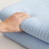 songlibin Waffle Towel Skin Summer Air Conditioning Knee Light Blue Blanket, Semi-Double, Blanket, Large, Summer, 100% Cotton, Washable, Blanket,