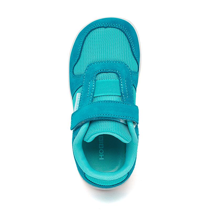 HOBIBEAR Wide Barefoot Shoes Boys Girls Artificial Leather Mesh Lightweight Breathable Sneakers Minimalist Zero Drop Shoes