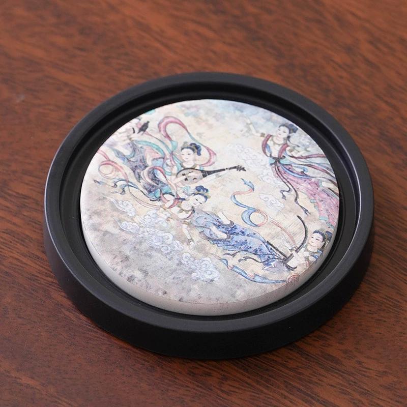 Chinesische Bakelit Wasseraufnahme Teeuntersetzer Hitzebeständige Matten und Rutschfeste Aufbewahrung Kung Fu Teetassenhalter Zubehör