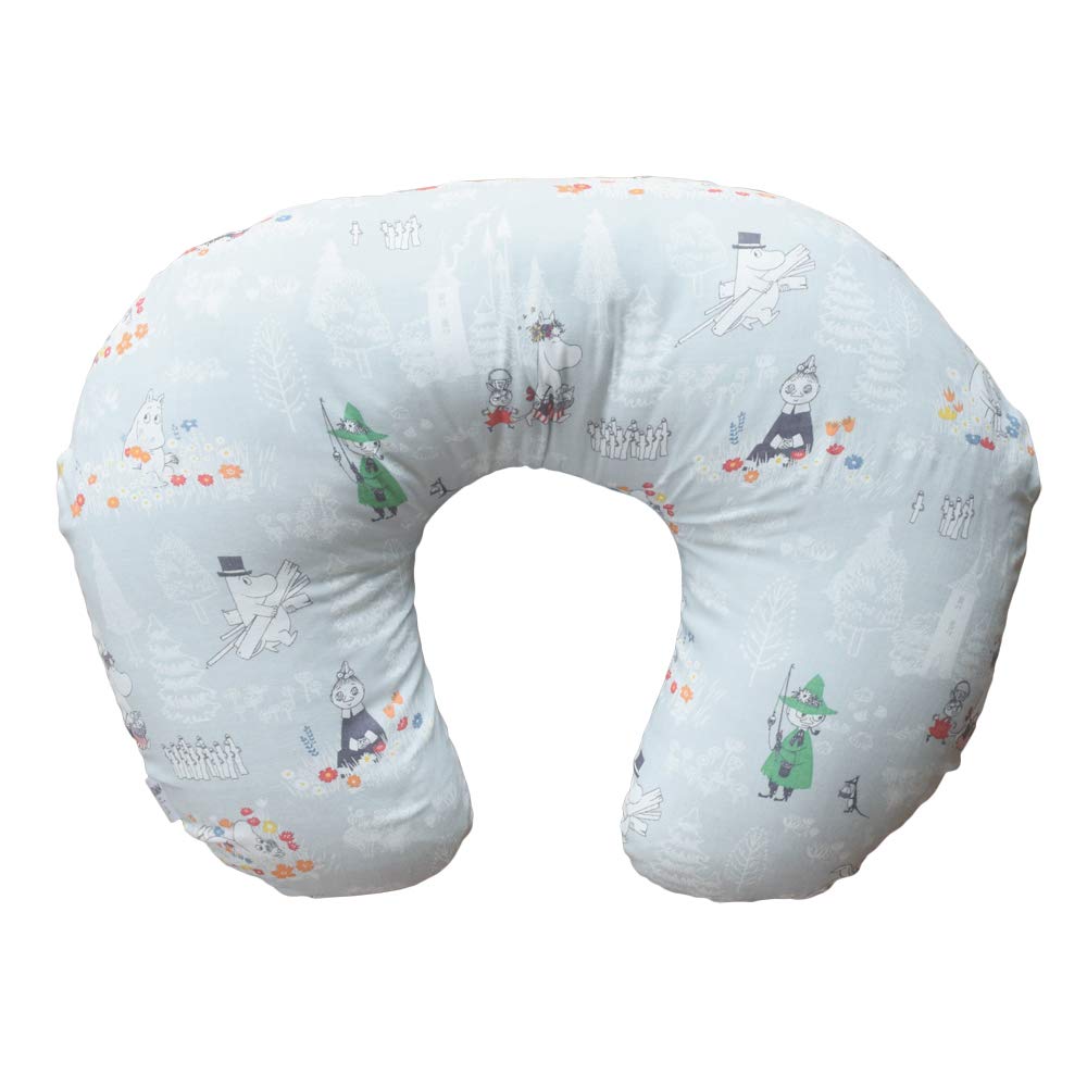 

Moomin Nursing Misty Made in 0 Months and Up baby.e-sleep Pillow, Gray, Japan,