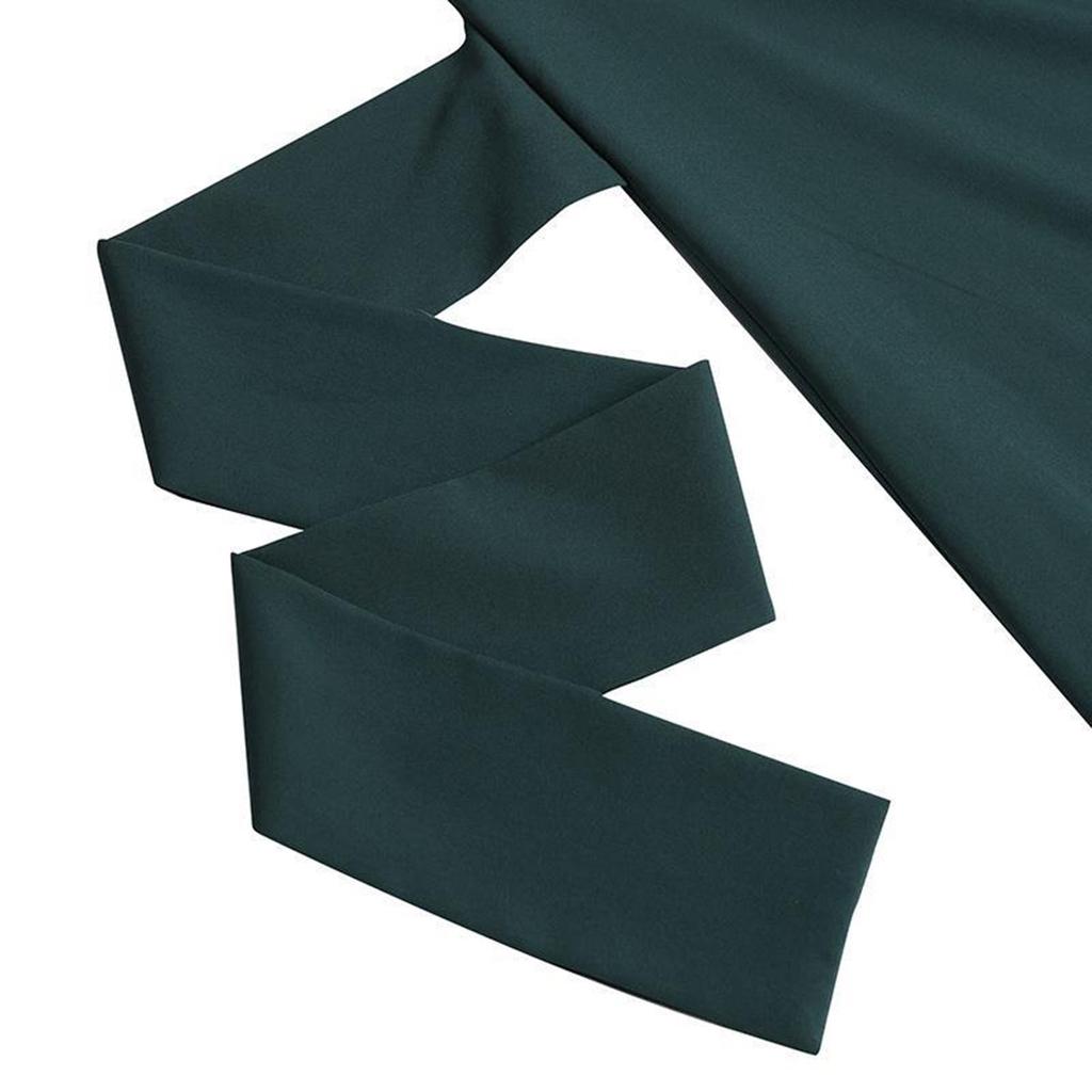 Muslim New Women's Solid Color Fashion Casual Long Sleeve Ruffle Dresses