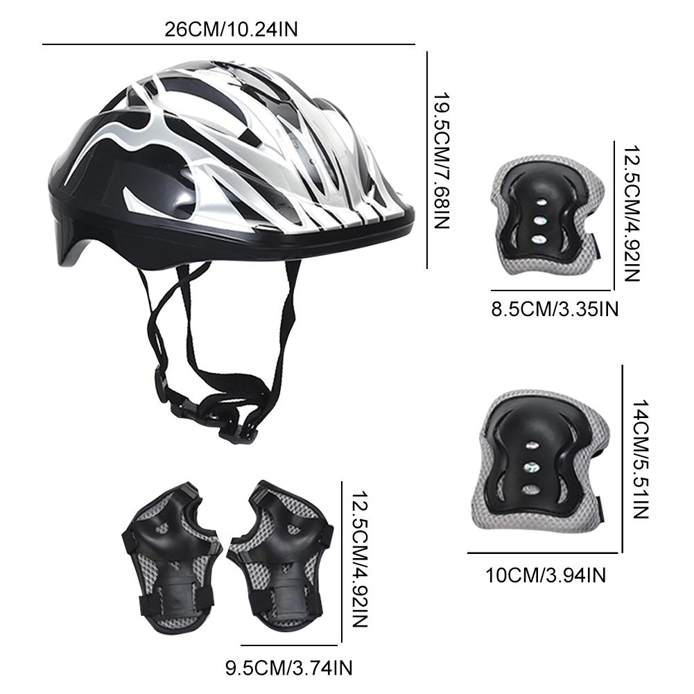 

7Pcs/Set Kids Roller Skating Scooter Helmet Protection Safety Guard Boys Girls Safety Cycling Skateboard Helmet Knee Elbow Pads