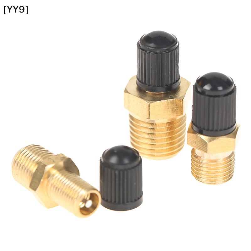 1 ud. Válvula de Neumático de Cobre Puro Válvula Hexagonal, Válvula de Inflado de Neumático 1/4" 1/8" NPT para Coche Bicicleta[YY9]