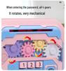 Children’s Mechanical Gear Piggy Bank with Automatic Bill Rolling, Password Lock, Music, and Card Reading Door