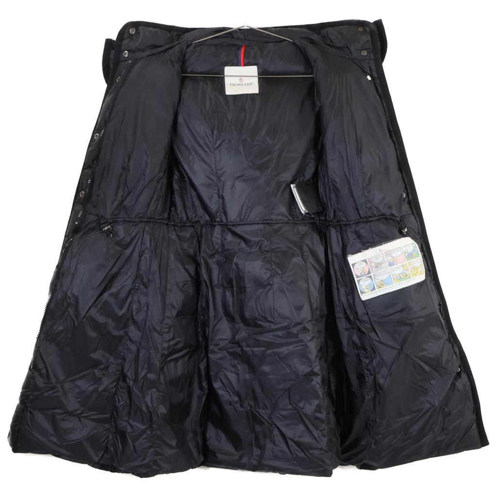 MONCLER HERMINE Hermine hooded down jacket coat 00 blackUsed