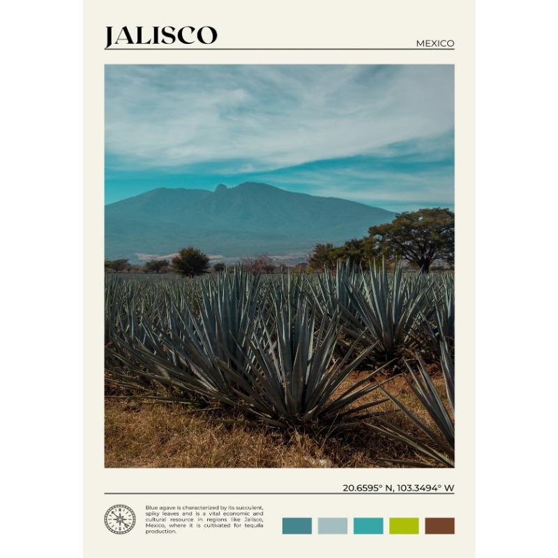 

Guadalajara Zacatecas Puerto Vallarta Mexico Travel Scenery Poster Canvas Painting Photo Wall Art Picture Office Home Decor 21cm×30cm NoFrame